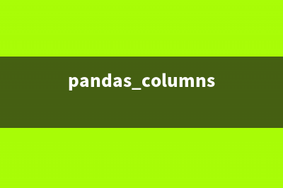 python中pandas排序的两种形式(pandas columns排序)