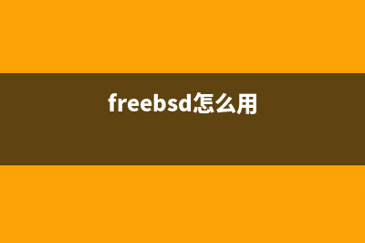 freeBSD初学者入门指南(freebsd怎么用)