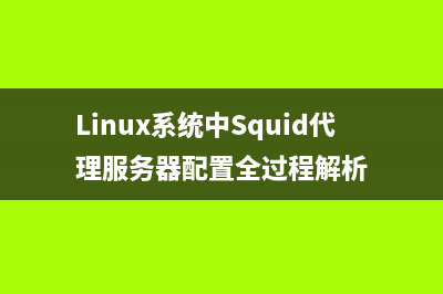 Linux系统中Squid代理服务器配置全过程解析