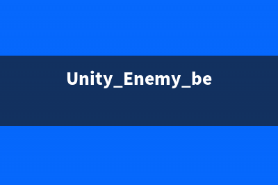 Unity Enemy behaviour