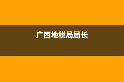 广西省地税局(广西省地税局领导班子) (广西地税局局长)